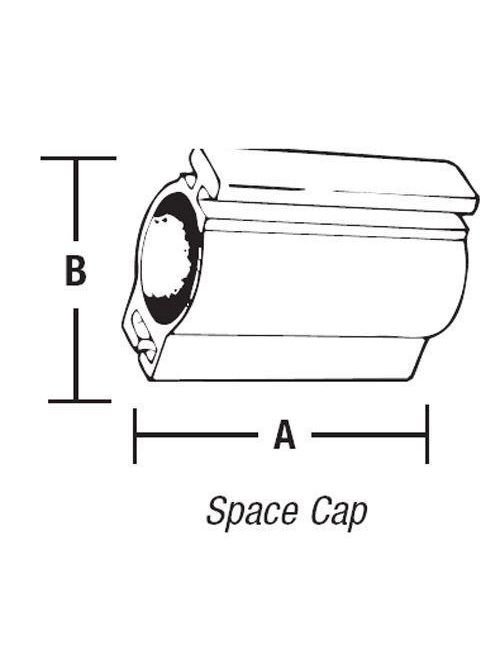 Product image for Steel City BT-502 3/4" EMT Space Cap, Plastic