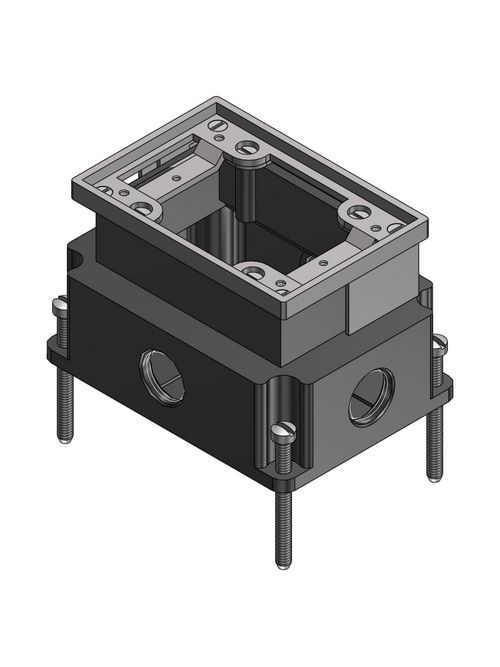 SC 641-AL 1-G FLUSH FLR-BX HUB1IN W SC 641-AL 1-G FLUSH FLR-BX HUB1IN W