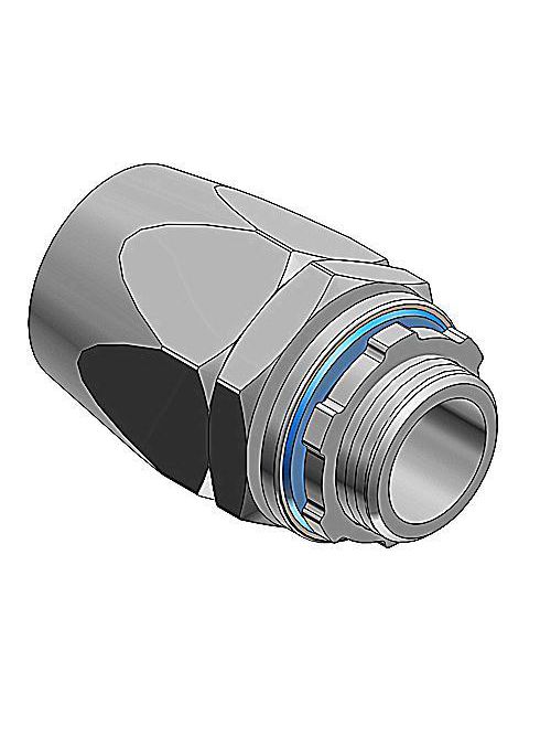 Thomas & Betts 6302SST 1/2" Stainless Steel Type-A Liquidtight Straight Connector w/ Santoprene Sealing Gasket & Stainless Steel Retaining Ring Thomas & Betts 6302SST 1/2" Stainless Steel Type-A Liquidtight Straight Connector w/ Santoprene Sealing Gasket & Stainless Steel Retaining Ring