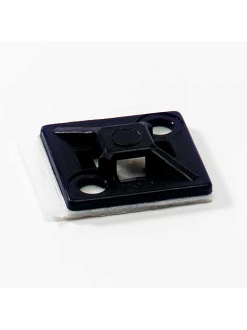 Ty-Rap TC5345AX 1 Inch 4-Way Black Adhesive Cable Tie Mounting Base Ty-Rap TC5345AX 1 Inch 4-Way Black Adhesive Cable Tie Mounting Base