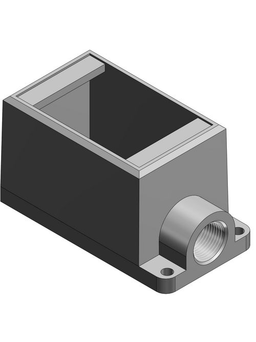 Thomas & Betts FD2-TB 3/4 Inch 1-Gang Deep Iron Dead End Box Thomas & Betts FD2-TB 3/4 Inch 1-Gang Deep Iron Dead End Box
