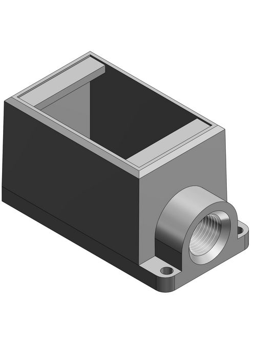 Thomas & Betts FD3-TB 1-Gang Deep 1 Inch Iron Dead End Box Thomas & Betts FD3-TB 1-Gang Deep 1 Inch Iron Dead End Box