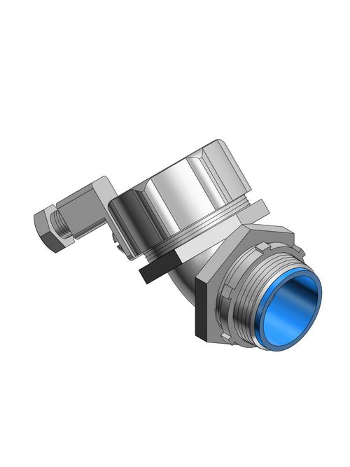 Thomas & Betts 5341GR 3/8 Inch 45 Degree Liquidtight Grounding Connector Thomas & Betts 5341GR 3/8 Inch 45 Degree Liquidtight Grounding Connector