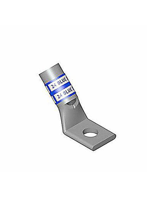 Color-Keyed 54143PFNM 2 AWG Plain Copper Standard Barrel 1-Hole Compression Lug Color-Keyed 54143PFNM 2 AWG Plain Copper Standard Barrel 1-Hole Compression Lug