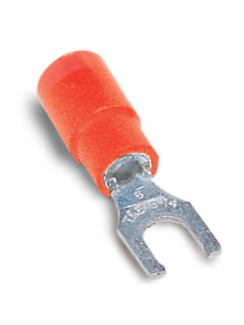 Thomas & Betts 18RA-8FLX 22-16 AWG Expanded Insulated Vinyl Locking Fork Terminal Thomas & Betts 18RA-8FLX 22-16 AWG Expanded Insulated Vinyl Locking Fork Terminal