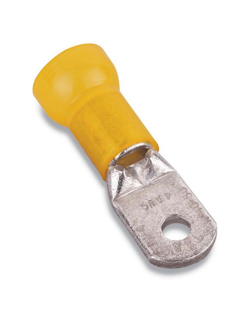 Thomas & Betts RK737 3/8 Inch Bolt Hole 3/0 Yellow Insulated Nylon Ring Terminal Thomas & Betts RK737 3/8 Inch Bolt Hole 3/0 Yellow Insulated Nylon Ring Terminal