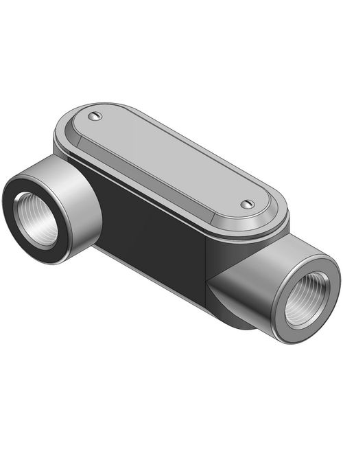Thomas & Betts LR47CG-TB 1-1/4 Inch Form 7 Type LR Conduit Body with Cover and Gasket Thomas & Betts LR47CG-TB 1-1/4 Inch Form 7 Type LR Conduit Body with Cover and Gasket