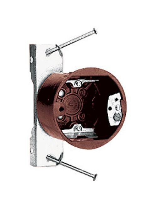 Carlon 3090-N-40 3-1/2 Inch Round Outlet Box 13.5 In3 with Nail-On Carlon 3090-N-40 3-1/2 Inch Round Outlet Box 13.5 In3 with Nail-On