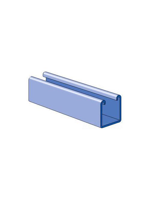 Product image for Unistrut A1000-20PL 1-1/4" x 1-1/4" x 20', 14 Gauge, Plain/Oil Steel Channel