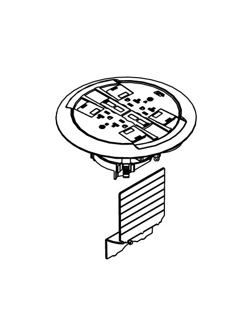 Wiremold 881RC4ATCBK 5-1/2 x 6 x 4-1/4 Inch PVC Floor Box Cover Kit with Black Flange Wiremold 881RC4ATCBK 5-1/2 x 6 x 4-1/4 Inch PVC Floor Box Cover Kit with Black Flange