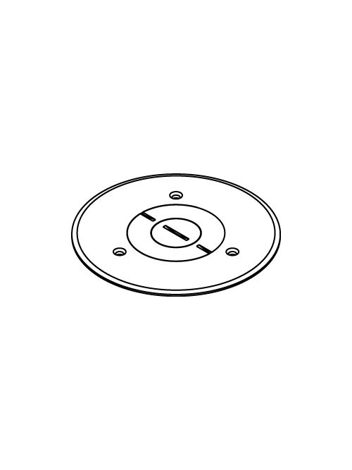 Wiremold 896PCK-BLK 5-1/2" Black Polycarbonate Floor Box Communication or Power Cover Plate Wiremold 896PCK-BLK 5-1/2" Black Polycarbonate Floor Box Communication or Power Cover Plate
