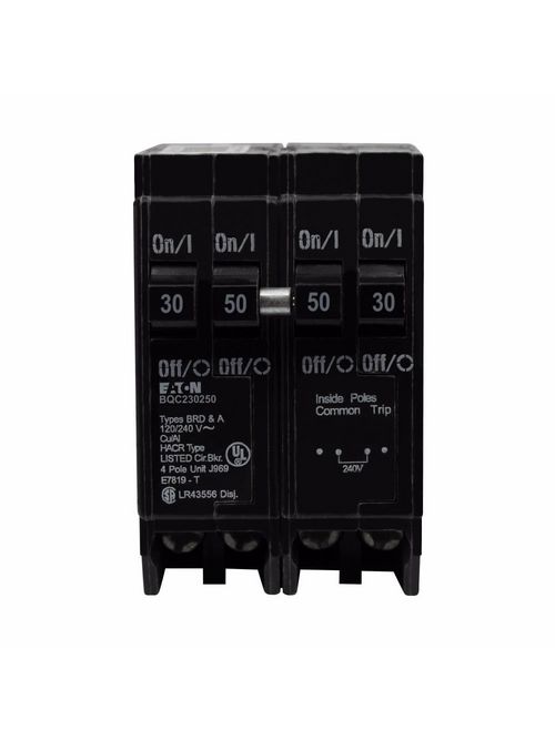 Eaton Electrical BQC230250 1 Inch CTL Class Type BQC Plug-On Circuit Breaker Eaton Electrical BQC230250 1 Inch CTL Class Type BQC Plug-On Circuit Breaker