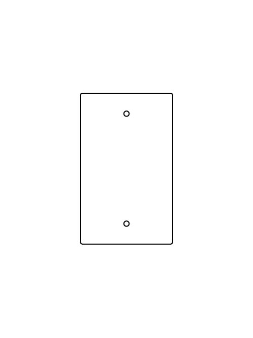 WM RFB119-B 1-GANG BLANK DEVICE PLA WM RFB119-B 1-GANG BLANK DEVICE PLA
