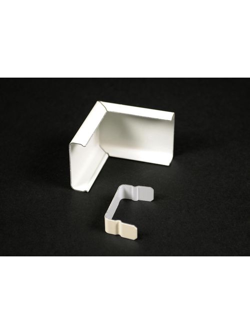 Wiremold V2018C 1-7/8" Ivory Steel External 1-Channel Elbow Cover Wiremold V2018C 1-7/8" Ivory Steel External 1-Channel Elbow Cover