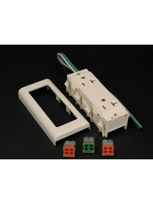 WM V2427GT RECEPT W/PIGTAILS IVORY WM V2427GT RECEPT W/PIGTAILS IVORY