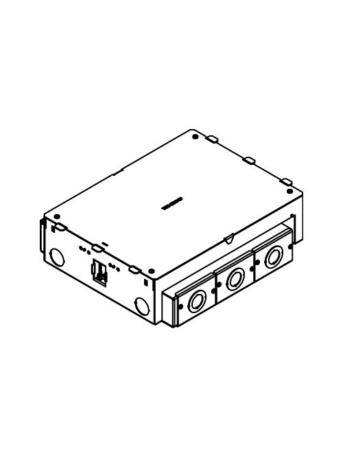 Wiremold EFB6S 15-1/8 x 11-3/16 x 4-1/16 Inch 6-Gang Rectangular Steel Floor Box Wiremold EFB6S 15-1/8 x 11-3/16 x 4-1/16 Inch 6-Gang Rectangular Steel Floor Box