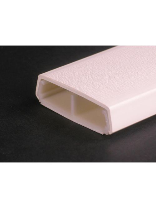 Wiremold 2300BACD 5 Foot x 2-1/4 x 11/16 Inch Ivory Non-Metallic 1-Channel Raceway Divided Base and Cover Wiremold 2300BACD 5 Foot x 2-1/4 x 11/16 Inch Ivory Non-Metallic 1-Channel Raceway Divided Base and Cover