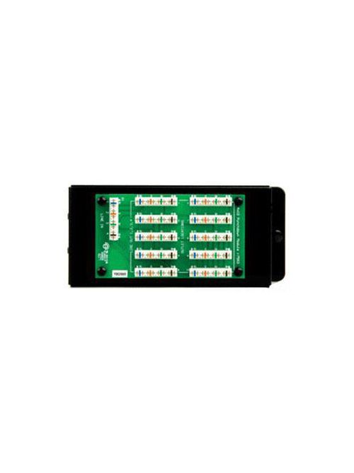 Product image for On-Q TM7553 4-Line 10-Port Black Punchdown Telecom Module