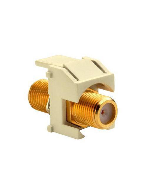 On-Q WP3480-LA Light Almond Plastic Recessed Gold F-Video Insert On-Q WP3480-LA Light Almond Plastic Recessed Gold F-Video Insert