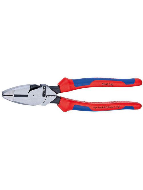 Product image for KNIPEX 09-02-240-SBA 9IN LINEMANS PLR
