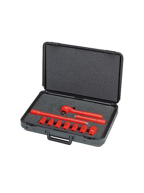 Product image for KNIPEX 98-99-11-S3 10PC INSUL SKT SET