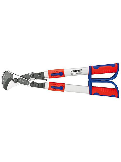 Product image for KNIPEX 95-32-038 CABLE CUTTERS RATCHETING TYPE COMFORT GRIP