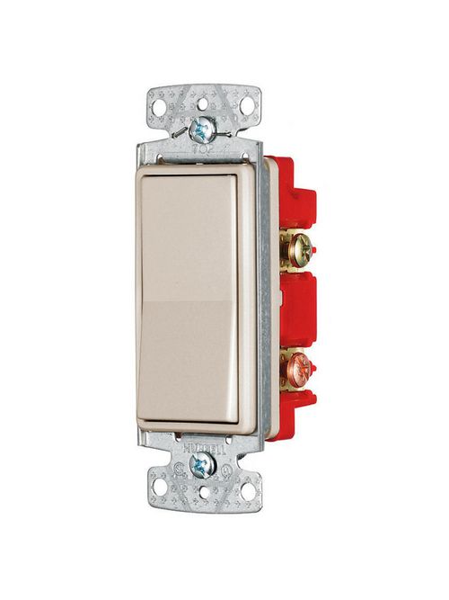 Hubbell Wiring Devices RSD415AL 15 Amp 120/277 VAC 4-Way Almond Rocker Switch Hubbell Wiring Devices RSD415AL 15 Amp 120/277 VAC 4-Way Almond Rocker Switch