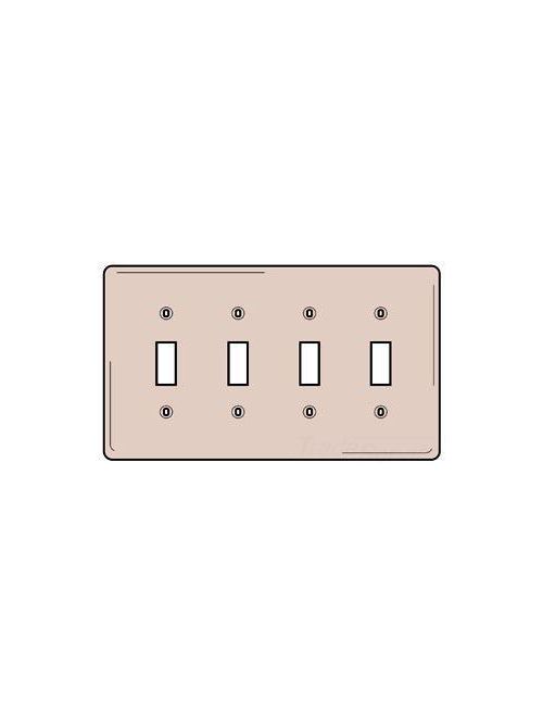Product image for HUBW NP4AL WALLPLATE