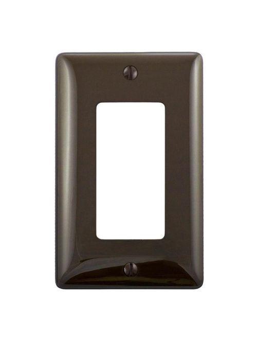 Hubbell Wiring Devices NP26 1-Gang Brown Nylon Standard 1-Decorator Switch Wallplate Hubbell Wiring Devices NP26 1-Gang Brown Nylon Standard 1-Decorator Switch Wallplate