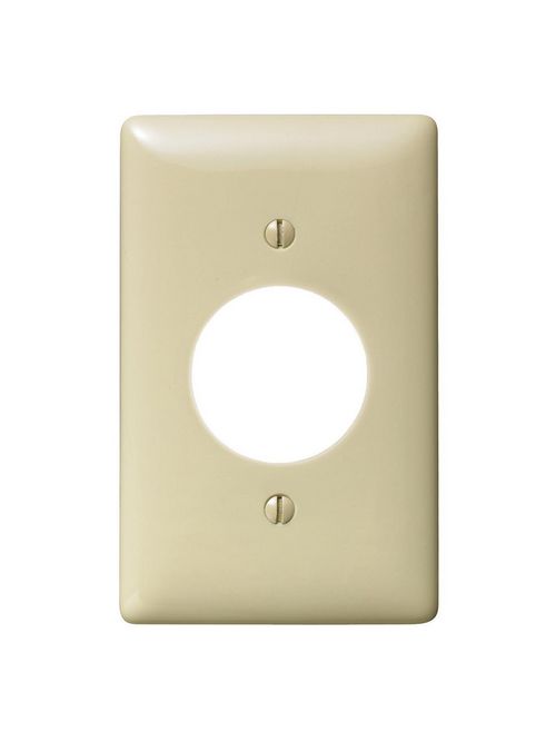 Hubbell Wiring Devices NP720I 1-Gang Ivory Nylon Standard 1-Single Receptacle Wallplate Hubbell Wiring Devices NP720I 1-Gang Ivory Nylon Standard 1-Single Receptacle Wallplate