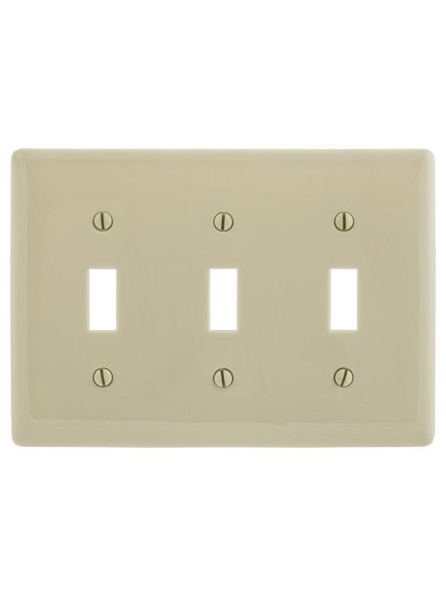 Product image for HWDK NP3INA WALLPLATE, 3-G, 3) TOG,