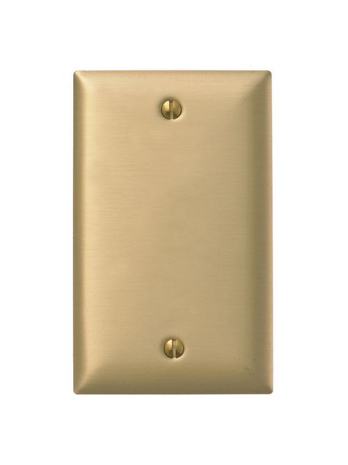 HPW SB13 WALLPLATE 1-G, BLANK, BRS, HPW SB13 WALLPLATE 1-G, BLANK, BRS,