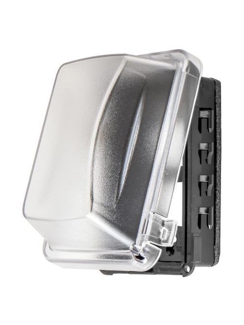 Hubbell Wiring Devices RW57300 1-Gang Gray Thermoplastic Duplex/GFCI/Toggle/Single Receptacle Weatherproof Cover Hubbell Wiring Devices RW57300 1-Gang Gray Thermoplastic Duplex/GFCI/Toggle/Single Receptacle Weatherproof Cover