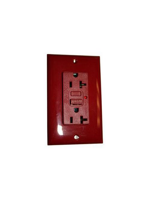 Product image for Hubbell GF20ALLA Receptacle 5-20R duplex DECOGFI 2P 20A 125V almd