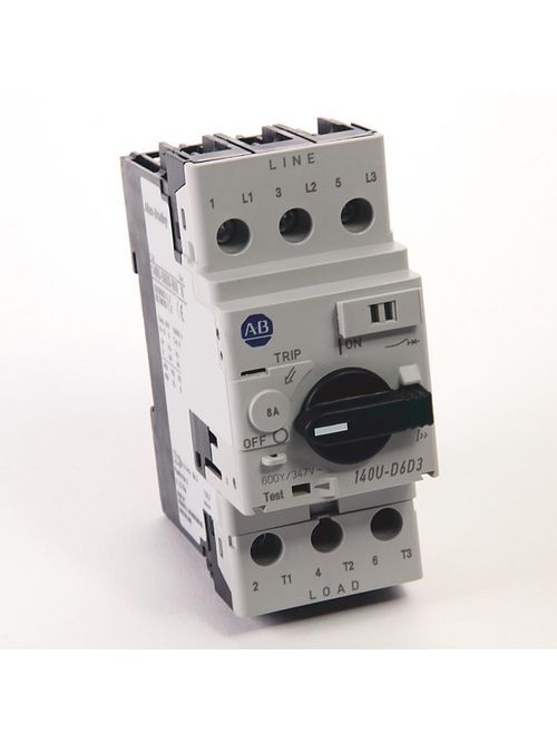 Allen Bradley 140U-D6D3-B80 8 Amp Circuit Breaker Allen Bradley 140U-D6D3-B80 8 Amp Circuit Breaker