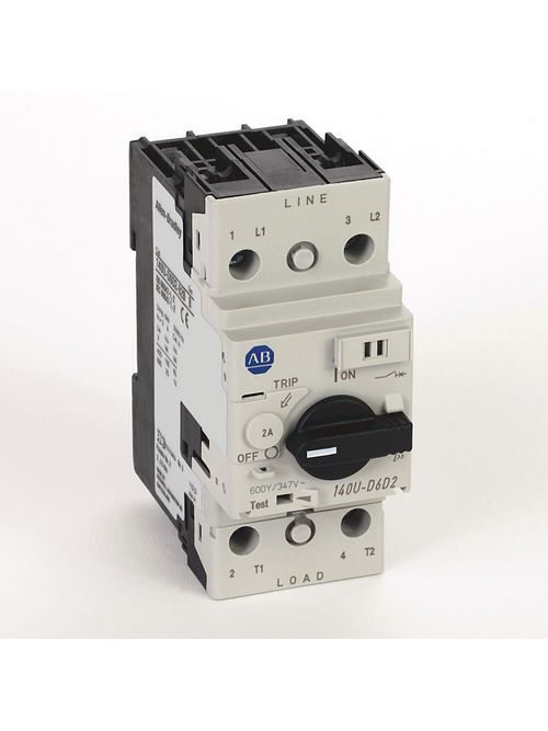 Allen Bradley 140U-D6D2-B20 UL 489 2 Amp 2-Pole Circuit Breaker Allen Bradley 140U-D6D2-B20 UL 489 2 Amp 2-Pole Circuit Breaker
