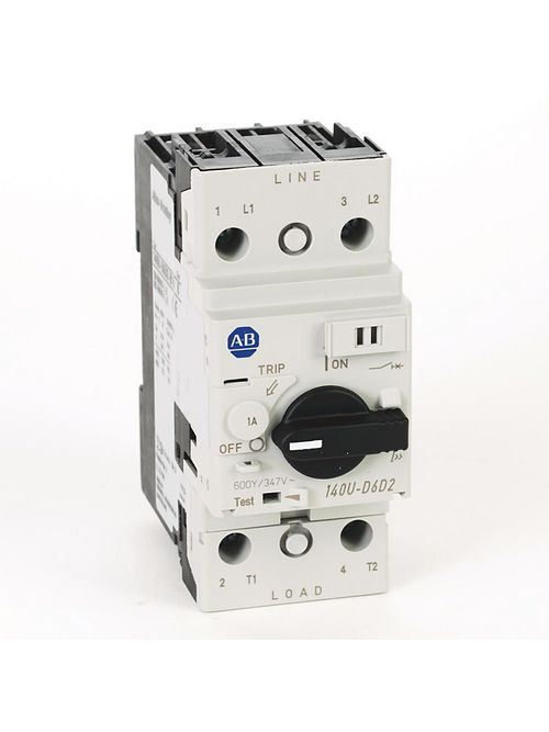 Allen Bradley 140U-D6D2-B30 UL 489 3 Amp 2-Pole Circuit Breaker Allen Bradley 140U-D6D2-B30 UL 489 3 Amp 2-Pole Circuit Breaker