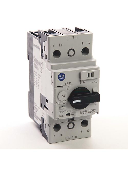 Allen Bradley 140U-D6D2-B50 5 Amp Circuit Breaker Allen Bradley 140U-D6D2-B50 5 Amp Circuit Breaker
