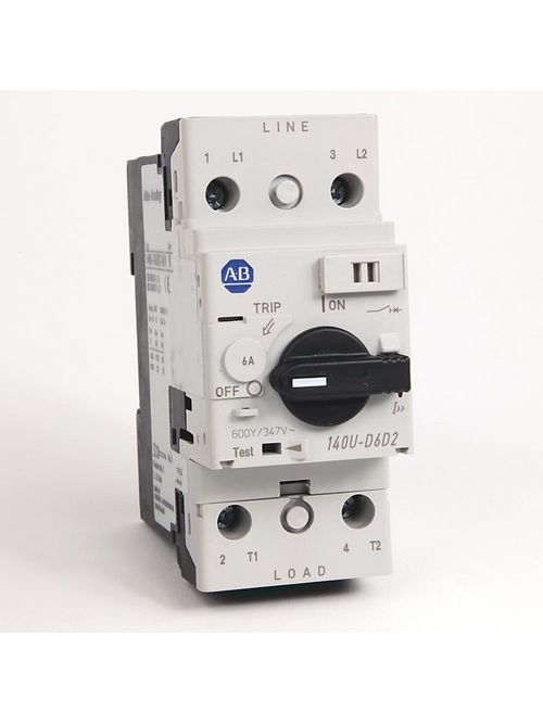 Allen Bradley 140U-D6D2-B60 UL 489 6 Amp 2-Pole Circuit Breaker Allen Bradley 140U-D6D2-B60 UL 489 6 Amp 2-Pole Circuit Breaker