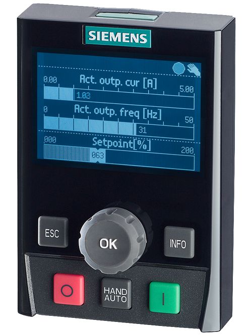 Product image for Siemens 6SL32550AA004JA1 Variable Speed Drive Intelligent Operator Panel
