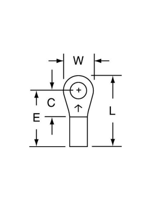 Product image for 3M RV14-10L Vinyl Insulated Ring