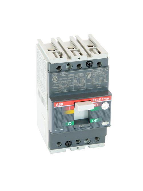 Product image for Thomas & Betts T1N030TL30 Amp 3 Phase Thermal Magnetic Breaker