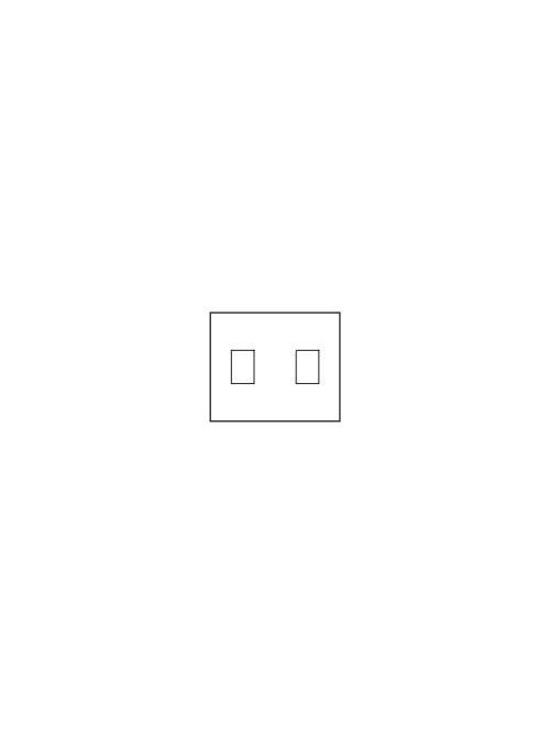 Product image for Lutron NT-SS-FB-WH 2-Gang Metal White Standard 2-Dimmer or Switch Fins Broken Wallplate
