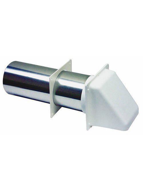 Product image for Lambro Industries, Inc. 224W 4 Inch White Plastic Preferred Hood Vent with Standard Tail Piece and Removable Screen
