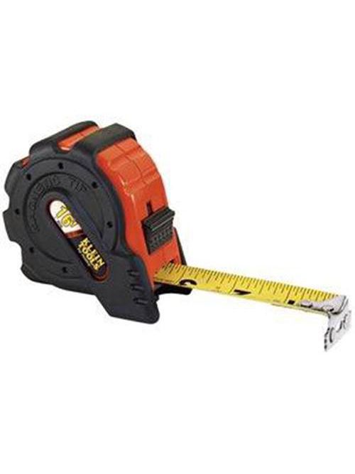 Product image for Klein 916-16RE 16ft Magnetic Tip Power Return Steel Rule, 1" Tape