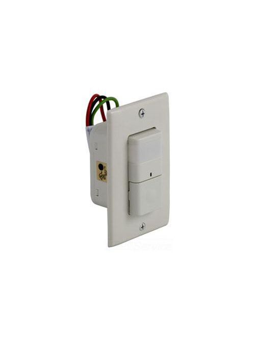 Product image for Square D SLSPWS1277UL 277 VAC Light Almond Single Circuit Passive Infrared Occupancy Wall Switch Sensor