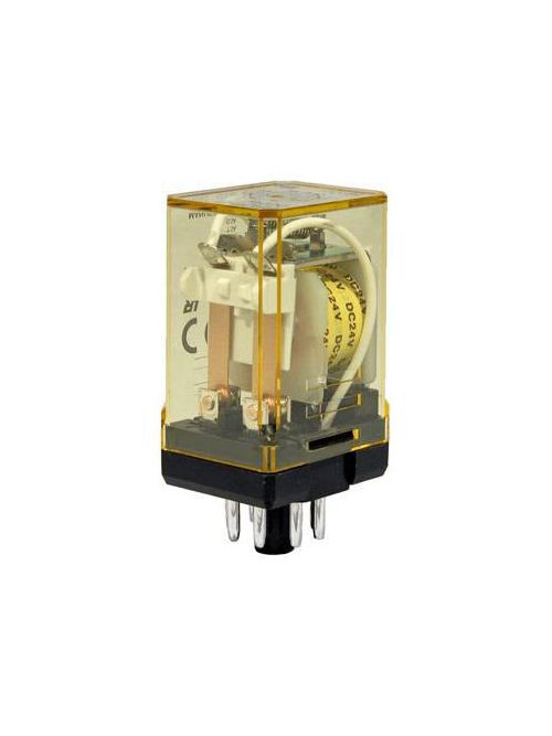 Product image for IDEC Corp RR2P-ULAC120V 120/240 VAC 10 Amp DPDT Electro Mechanical Heavy Duty Pin Base Relay with Indicator