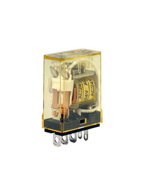Product image for IDEC Corp RH1B-UAC120V 120/240 VAC 10 Amp SPDT Electro Mechanical Plug-In Blade Relay