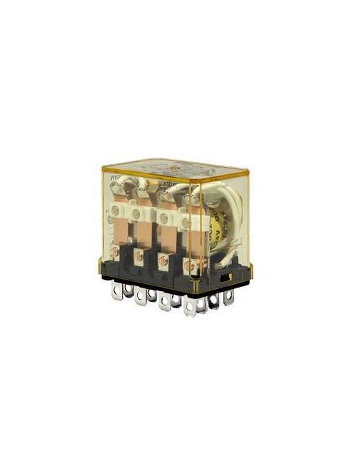 Product image for IDEC Corp RH4B-UAC120V 120/240 VAC 10 Amp 4PDT Electro Mechanical Plug-In Blade Relay