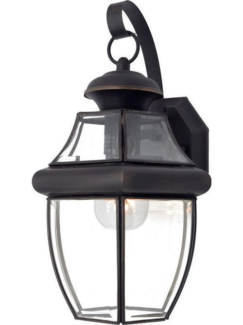Product image for Newbury 1 Light Medium Wall Lantern - Medici Bronze